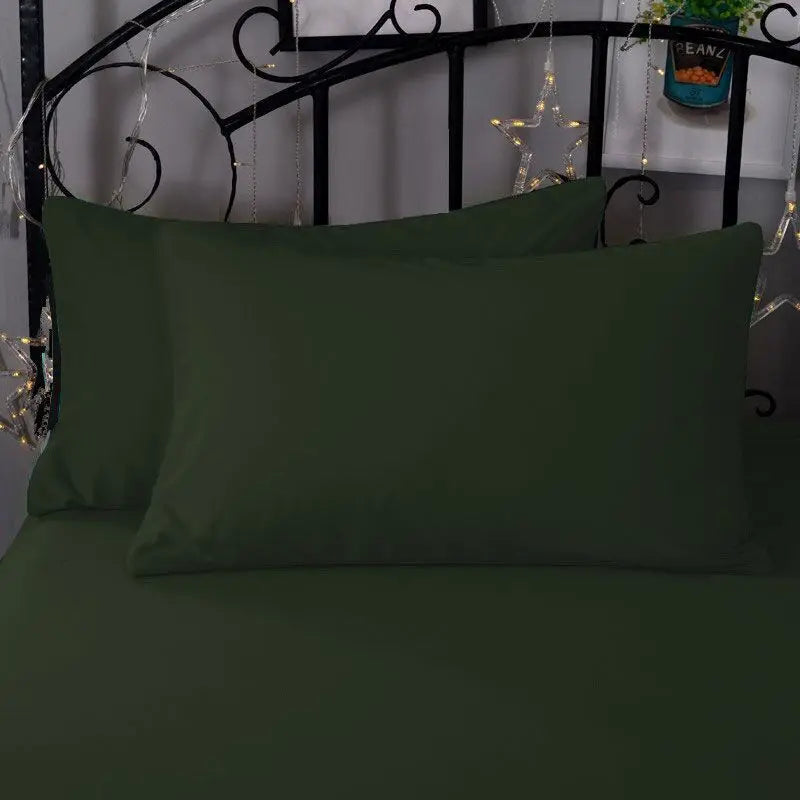 Super-Soft Solid Color Pillowcase 2-Pack – Advanced Encryption Fabric, 50x70cm