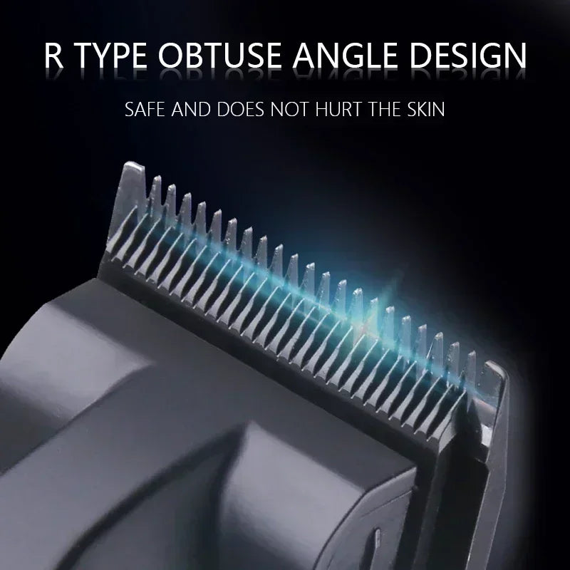 Kemei KM-2296 Professional Hair Clipper – Seat Charger, Stainless Steel Blade, 90-Min Battery, Cordless
