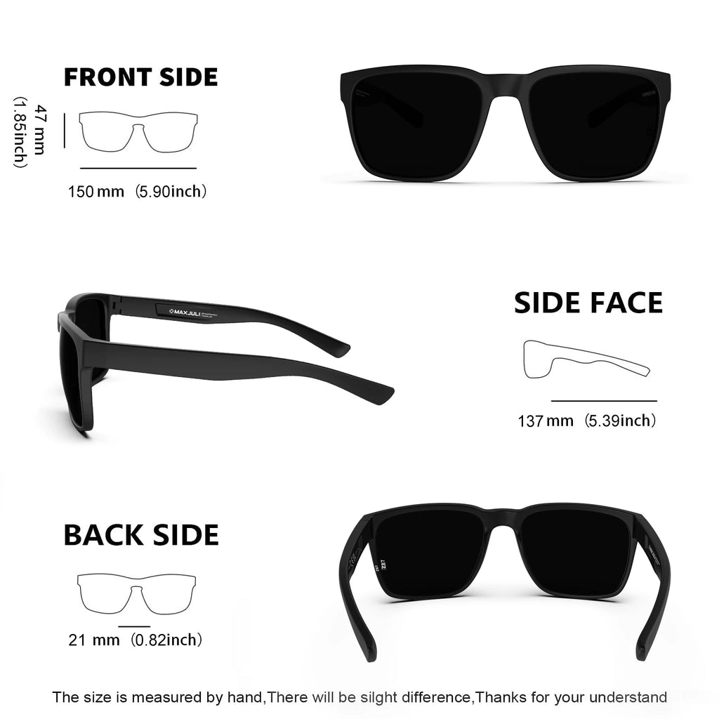 MAXJULI Z87 Oversized UV400 Sunglasses — Wide Fit