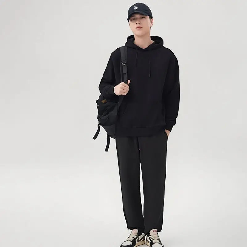 Men's Hoodie & Sweatpants Set – Loose Fit Casual Autumn Sports Suit
