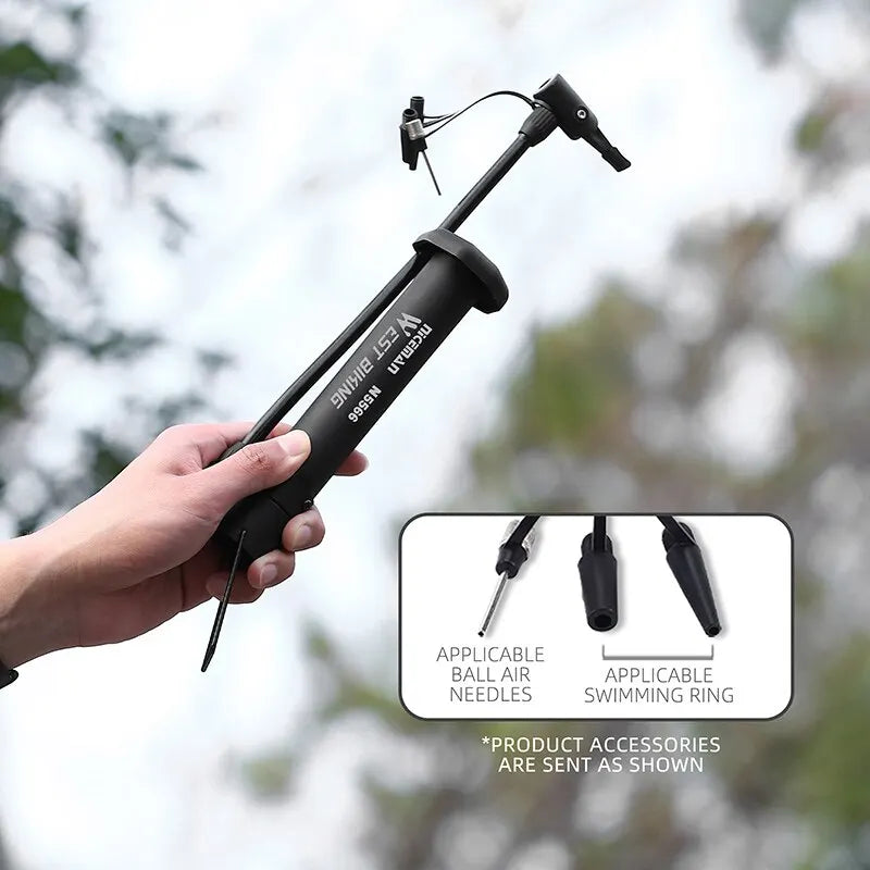 WEST BIKING Manual Bike Tire Pump for Schrader Valves