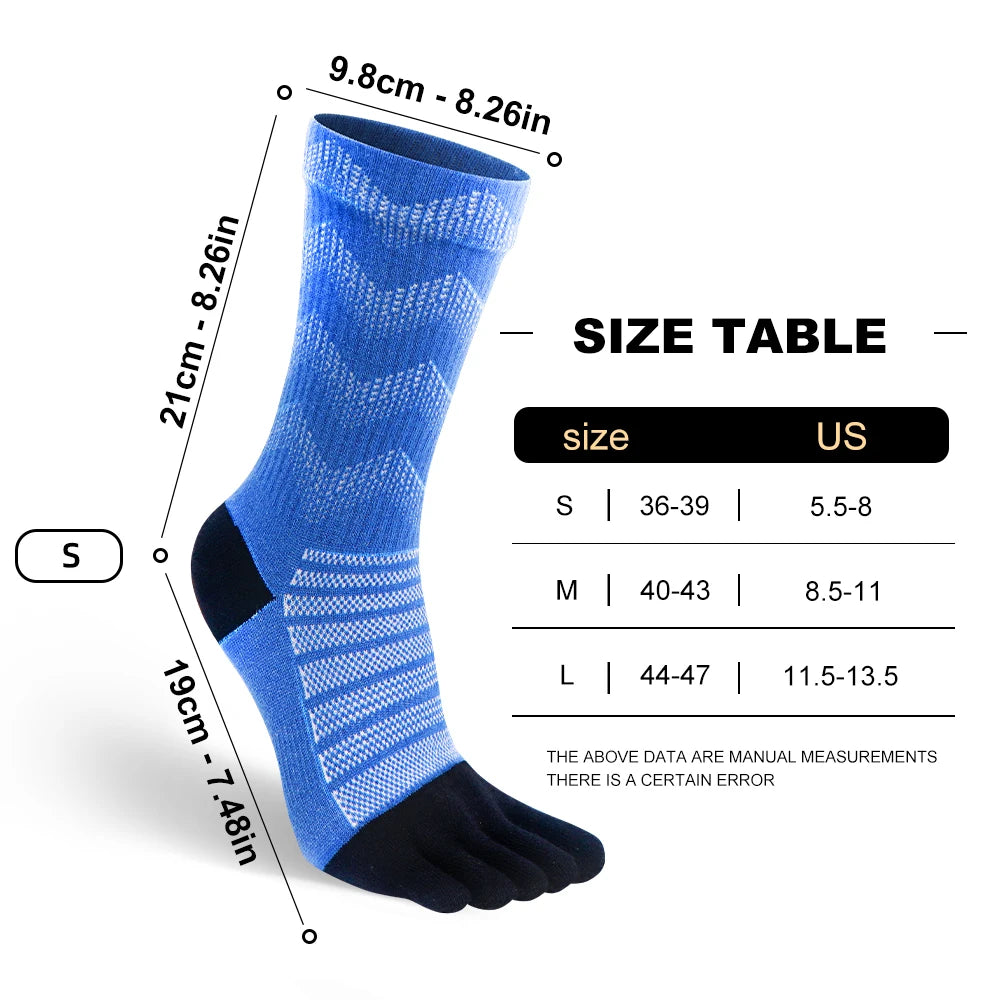 Thermal Five-Toe Socks for Hiking & Winter Sports