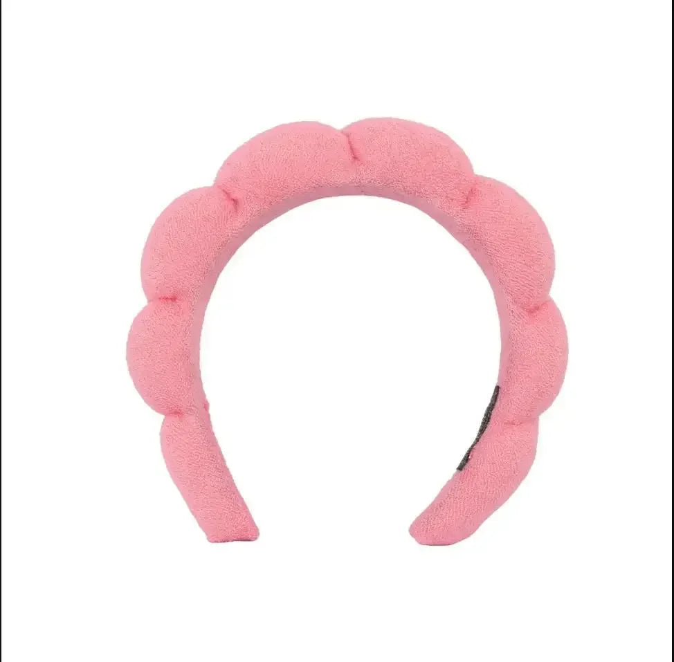 Puffy Spa Headband & Wristbands Set — 3 Pack