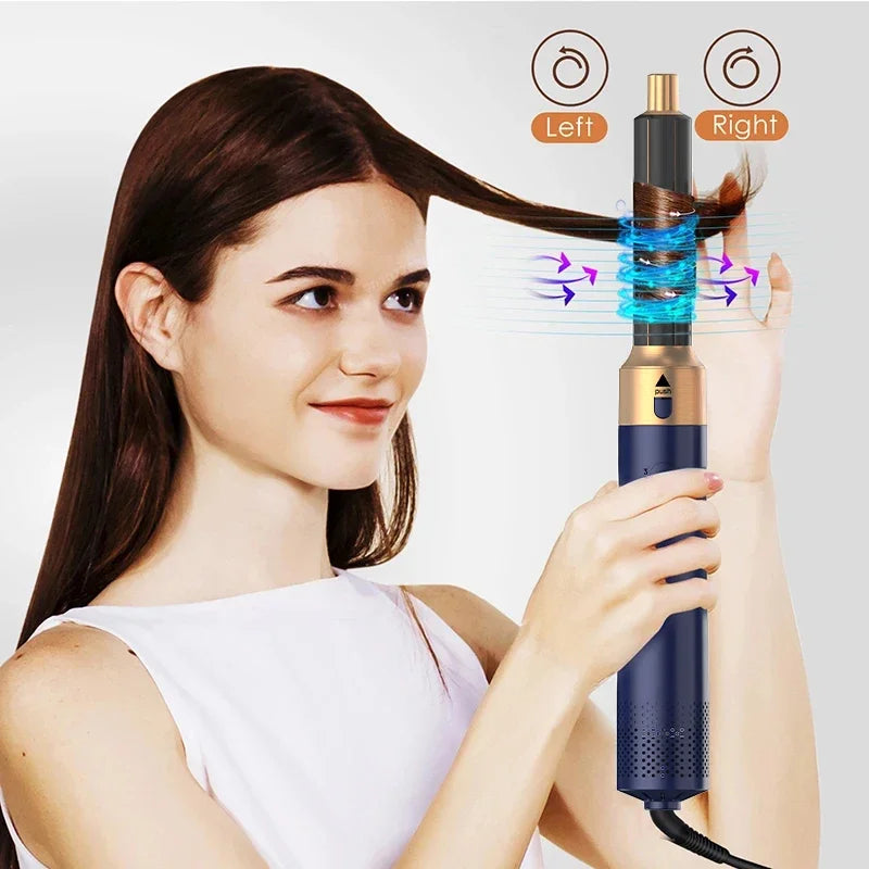 5-in-1 Ionic Hair Dryer & Styler Set – High-Speed Hot Comb Brush & Straightener