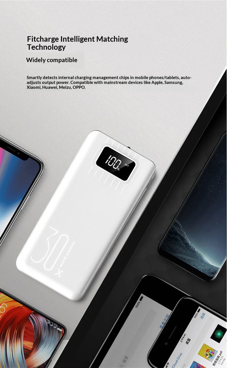 30000mAh Power Bank — High-Capacity Portable Charger for Phones & Tablets