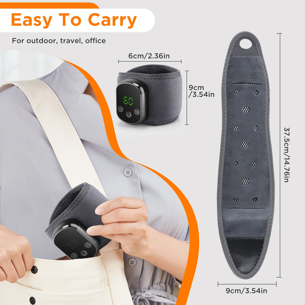 Electric Heating Wrist Massager – Vibration Relief for Carpal Tunnel & Fatigue