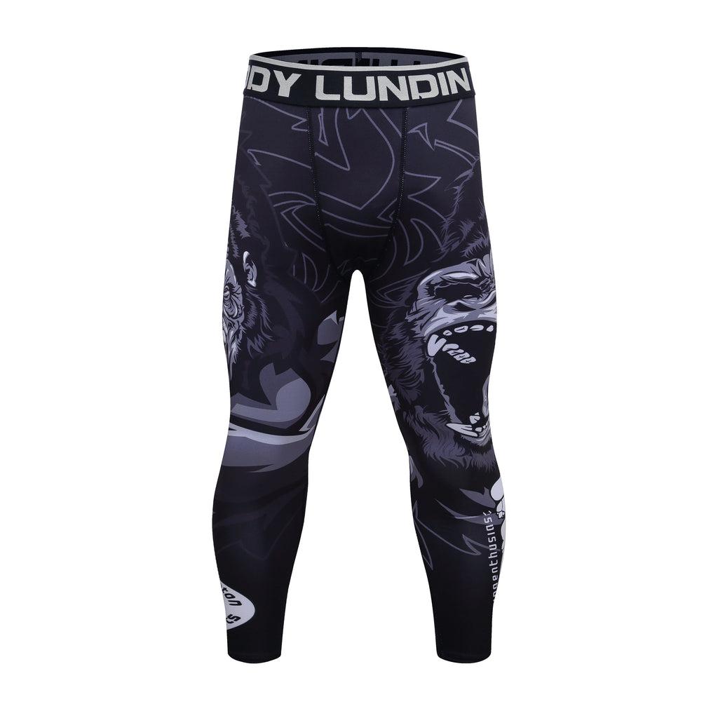 Men's MMA Rashguard BJJ 4-Piece Set – Gorilla Print Grappling Tracksuit