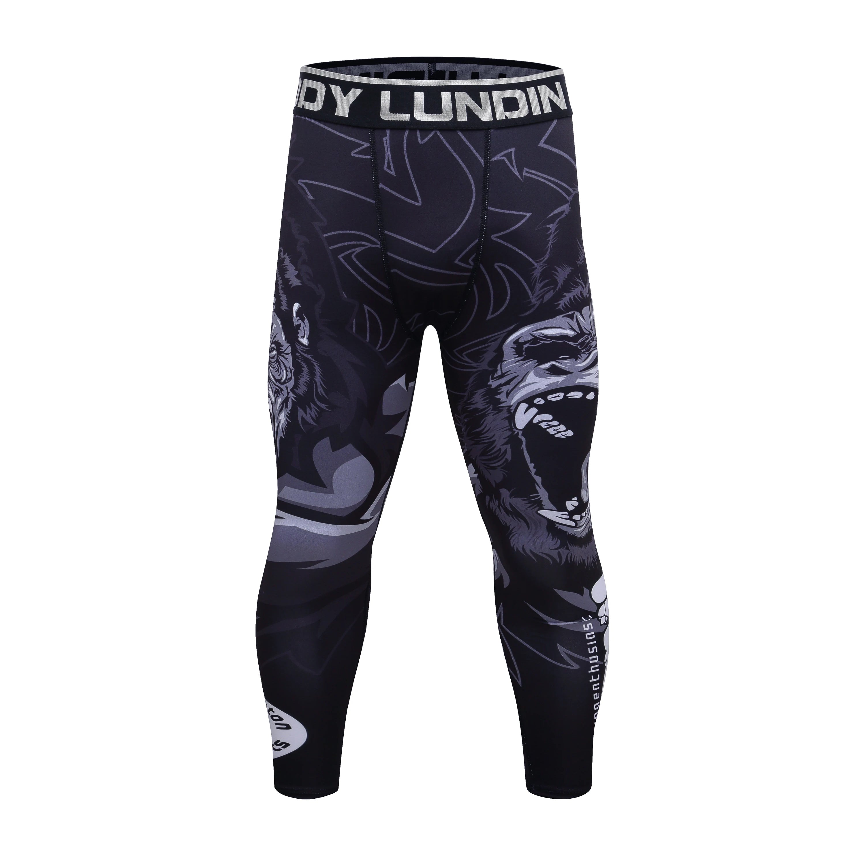 Men's MMA Rashguard BJJ 4-Piece Set – Gorilla Print Grappling Tracksuit