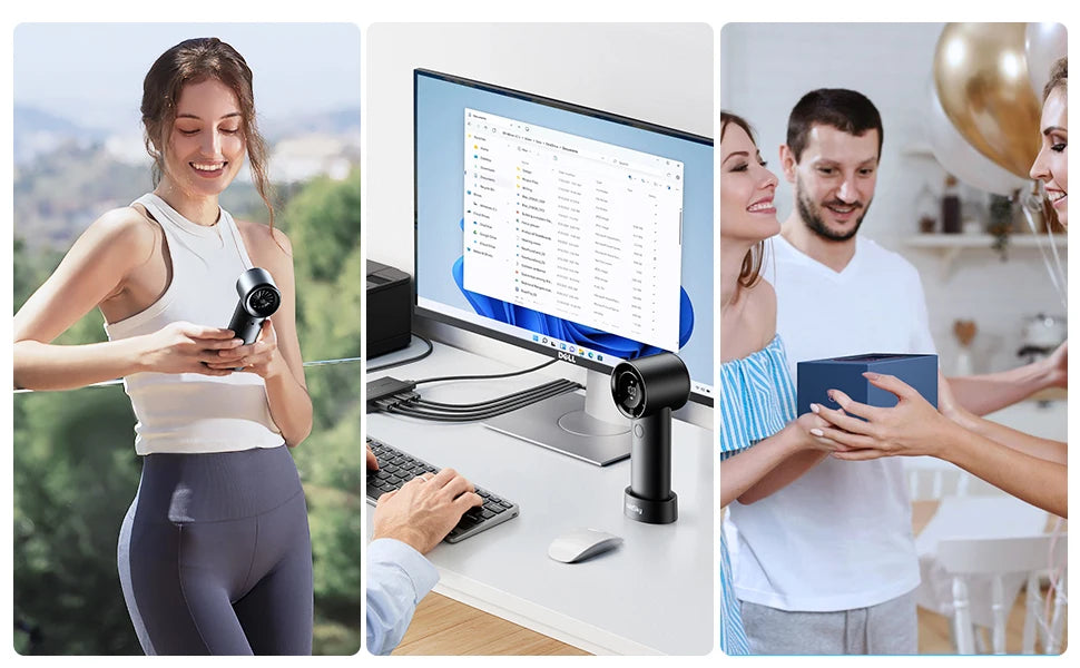 coldSky Portable Handheld Fan — 6000mAh 5-Speed Cooling Fan