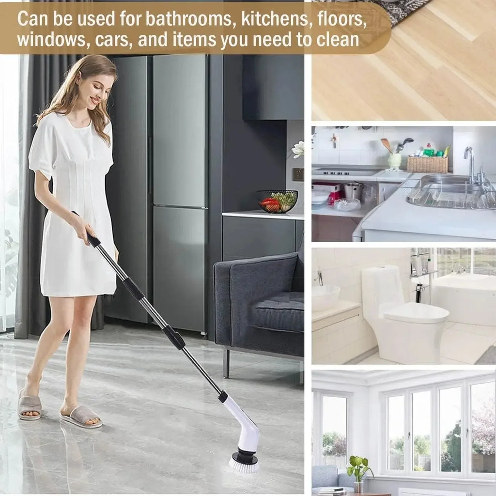 Cordless Electric Spin Scrubber – Rechargeable Power Brush for Kitchen, Bathroom, Toilet & Tile Grout