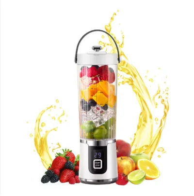 12-Blade Portable USB Juicer 500ML — Mini Personal Blender for Smoothies & Shakes