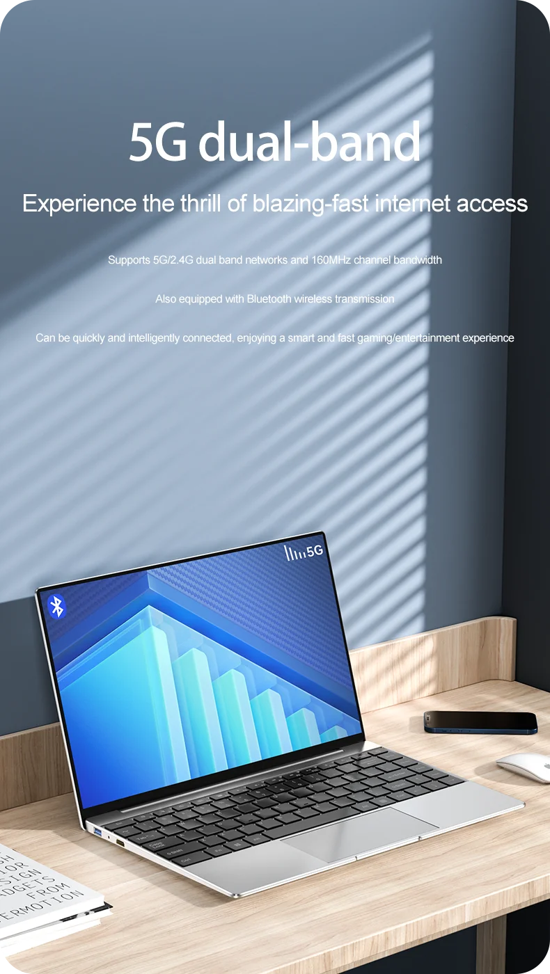 14" Intel Pentium Ultra Slim Laptop – 16GB DDR3, Up to 2TB SSD, Windows 11 Pro