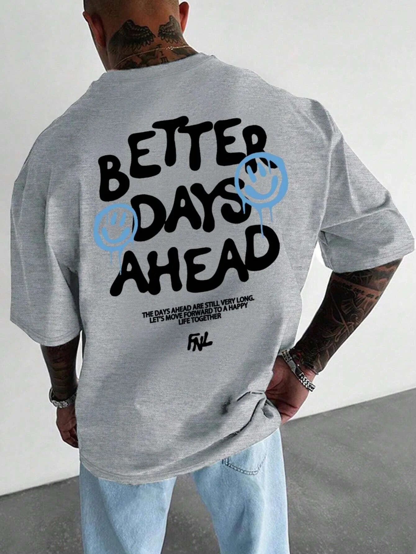 Better Days Ahead Graphic Oversized T-Shirt — Casual Unisex Cotton Tee