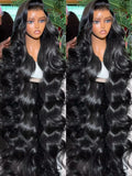200% 46 40 Inch 13X6 HD Transparent Body Wave Lace Frontal Wig Loose Wave 13X513X7 HD Lace Front Human Hair Wigs For Black Women