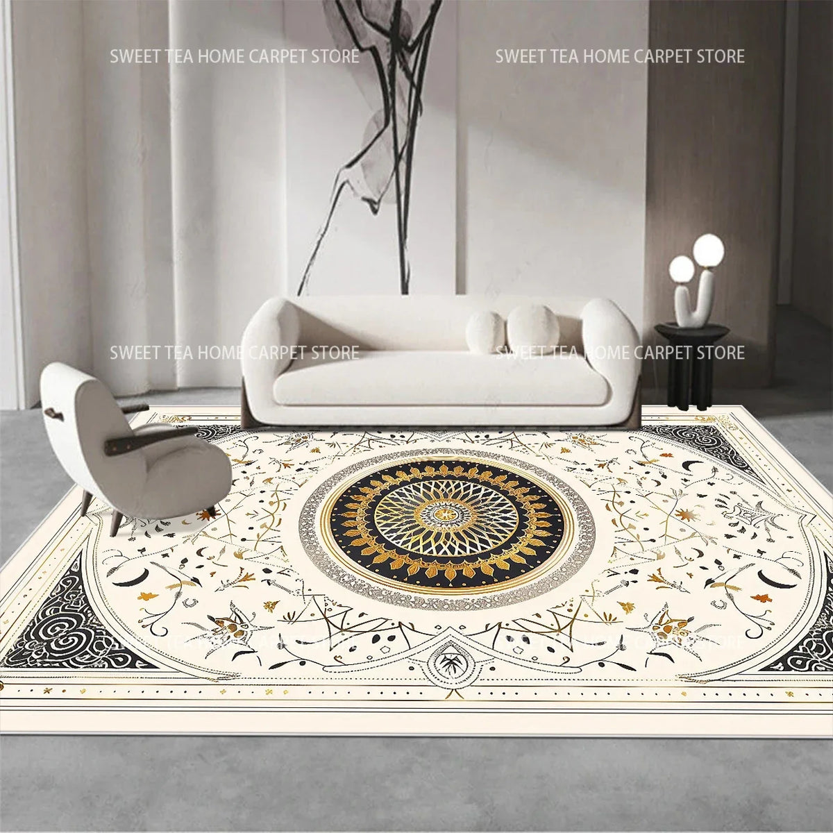 Persian Luxury Red Carpet – Large Non-Slip Living Room Rug, Bedroom & Lounge, 14 Styles & 15 Sizes