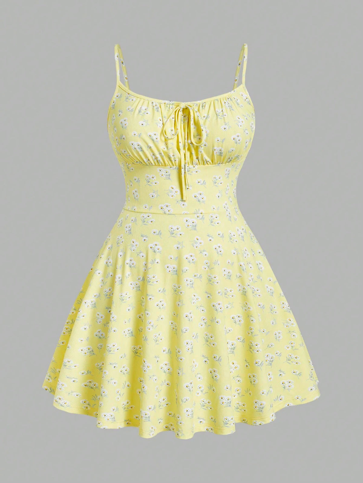 Women's Floral Elegant Sleeveless Thin Strap Camisole Dress – Casual Summer Dress