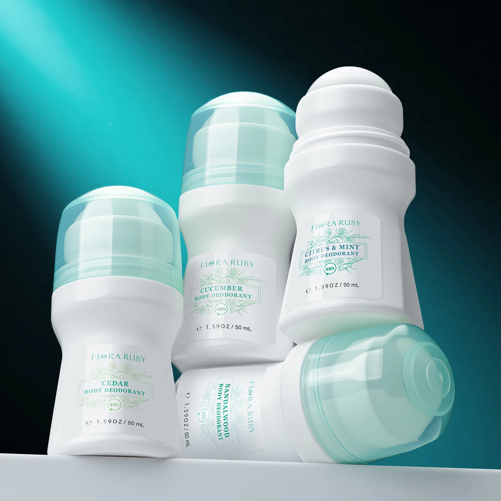 Aluminum-Free Deodorant Roll-On – 4 Scents | Unisex Daily Odor Protection