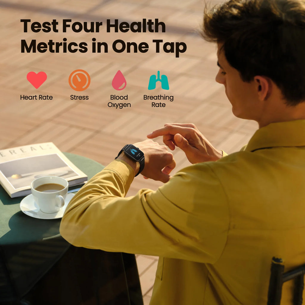 Amazfit GTS 4 Mini Smartwatch – Alexa Built-In 24H Heart Rate Monitor 150 Sports Modes