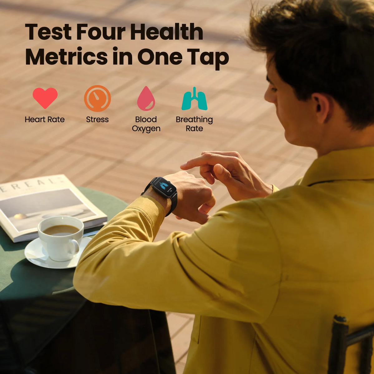 Amazfit GTS 4 Mini Smartwatch – Alexa Built-In 24H Heart Rate Monitor 150 Sports Modes