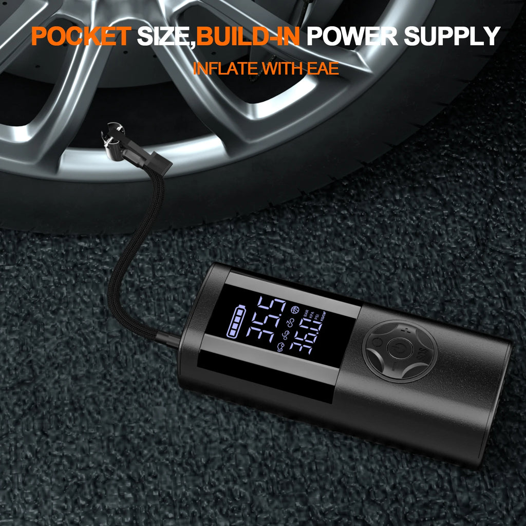 Cordless Tire Inflator with Digital Gauge, 150 PSI
