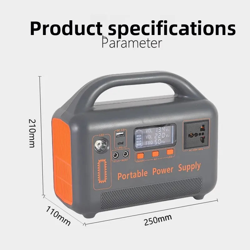 400W Portable Power Station Solar Generator — Off-Grid Power for Camping & Outdoors