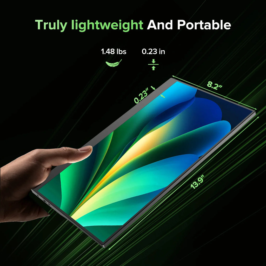 15.6-Inch Portable Monitor – Full HD IPS & Adjustable Stand