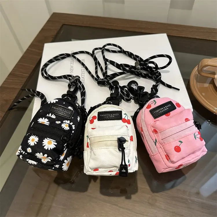Mini Pendant Crossbody Bag – Niche Design Fabric Single-Shoulder Bag for Women