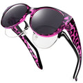 Polarized Fit-Over Sunglasses | Lightweight Over-Glasses UV Protection for Women