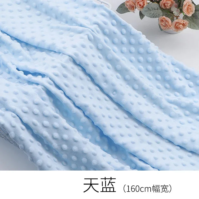Super Soft Bean Velvet Plush Fabric – DIY Sewing Material for Baby Blankets, Dolls & Bedding, 0.5m–1m