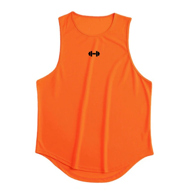 Men's Gym Tank Top Sleeveless Shirt — Athletic Training Vest