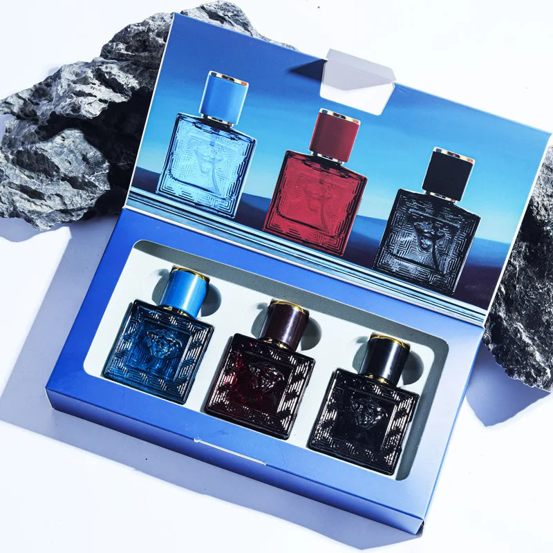 Men's Wild Fragrance Gift Set 3x30ml Eau de Toilette – Long-Lasting Masculine Scent