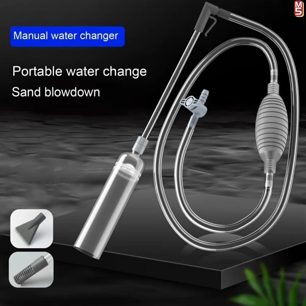 Aquarium Siphon Vacuum Cleaner Tool Set – Fish Tank Gravel & Sand Cleaning with Extension Tube
