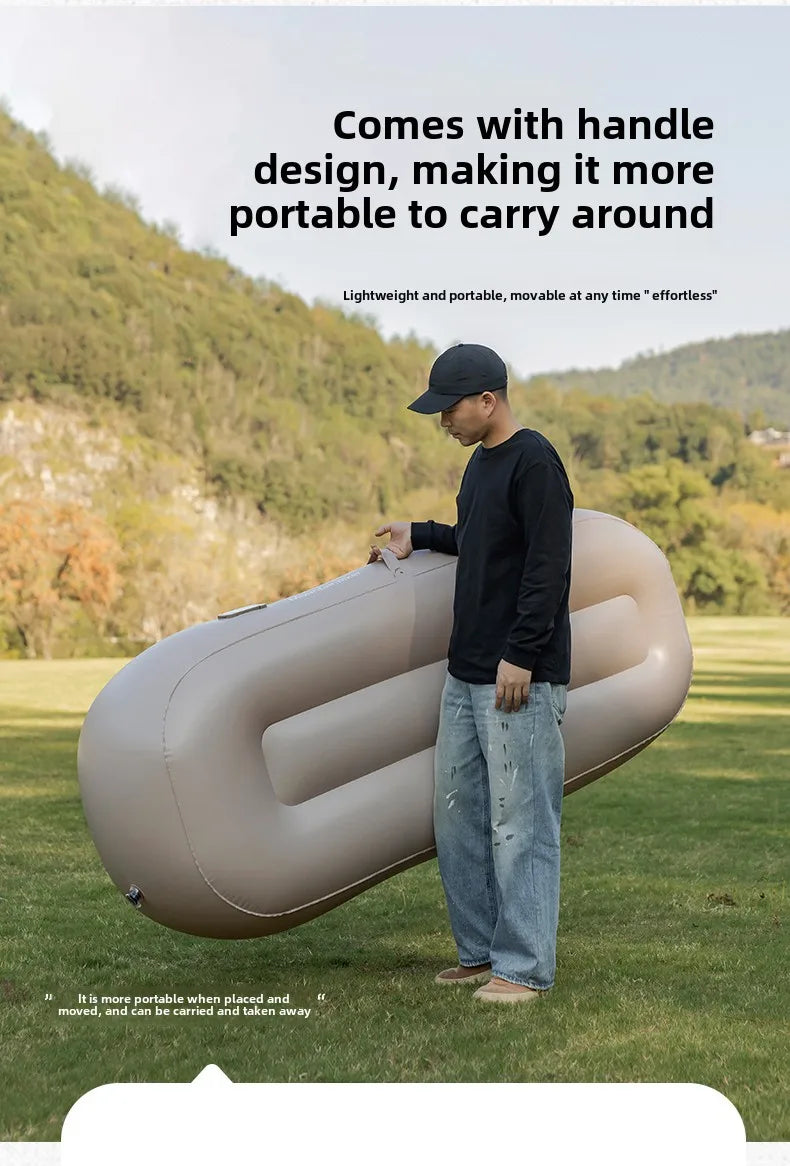 Inflatable Outdoor Air Sofa Bed – Automatic Self-Inflating Camping Sleeping Mat, 180x75x58CM