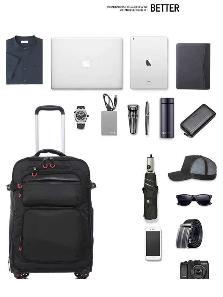 Wheeled Laptop Backpack – Waterproof Cabin Travel Bag
