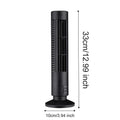 LED Bladeless Tower Fan — USB Powered, 2-Speed, Safe for Kids & Pets, Space-Saving Design