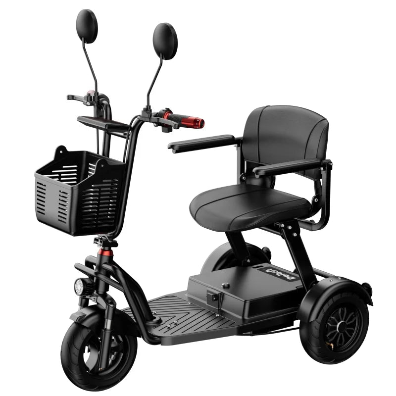 Foldable 3-Wheel Electric Mobility Scooter – 500W Dual Motor, 40 km Range