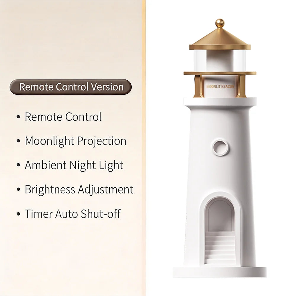 Moon Projection Lamp – Sensor, Remote & Speaker Options