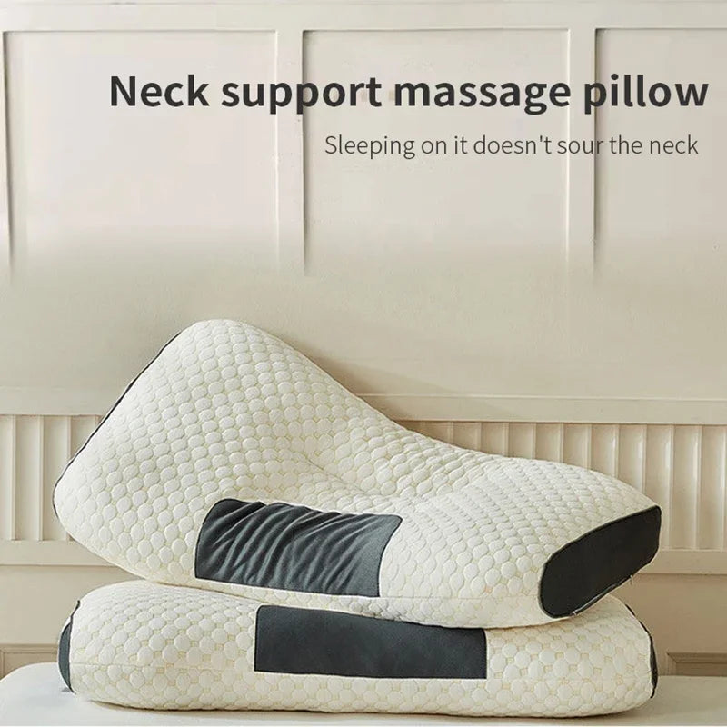 Spa Massage Pillow — Washable Non-Collapse Cervical Support Pillow for Home, Spa & Gift