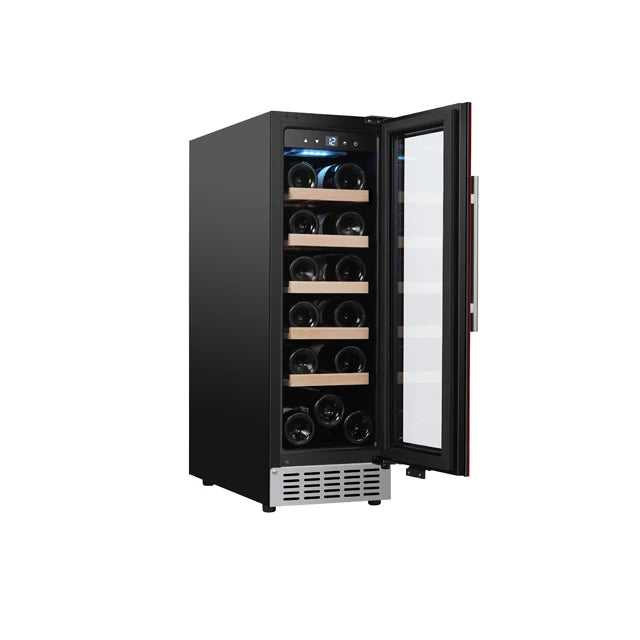 Electric Wine Cooler — 18-Bottle Red & White Wine Cellar Refrigerator Fridge for Home