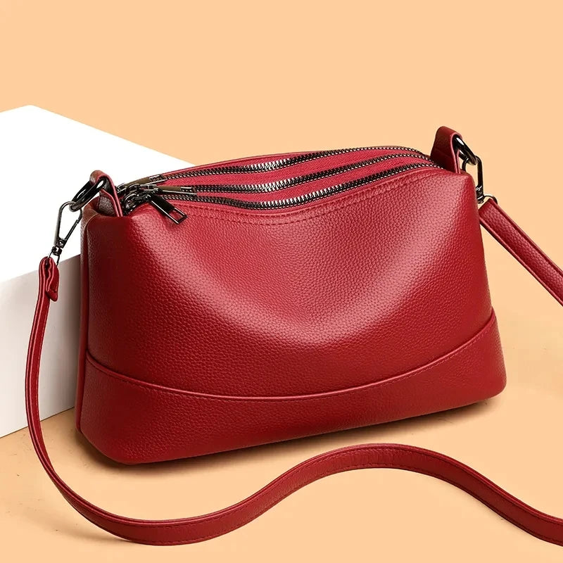 Soft PU Leather Shell Shoulder Bag – Fashion Luxury Crossbody Tote for Women