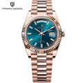 PAGANI DESIGN DD36 Men's Automatic Watch | Rose Gold Luxury Mechanical Sapphire Mirror Wristwatch