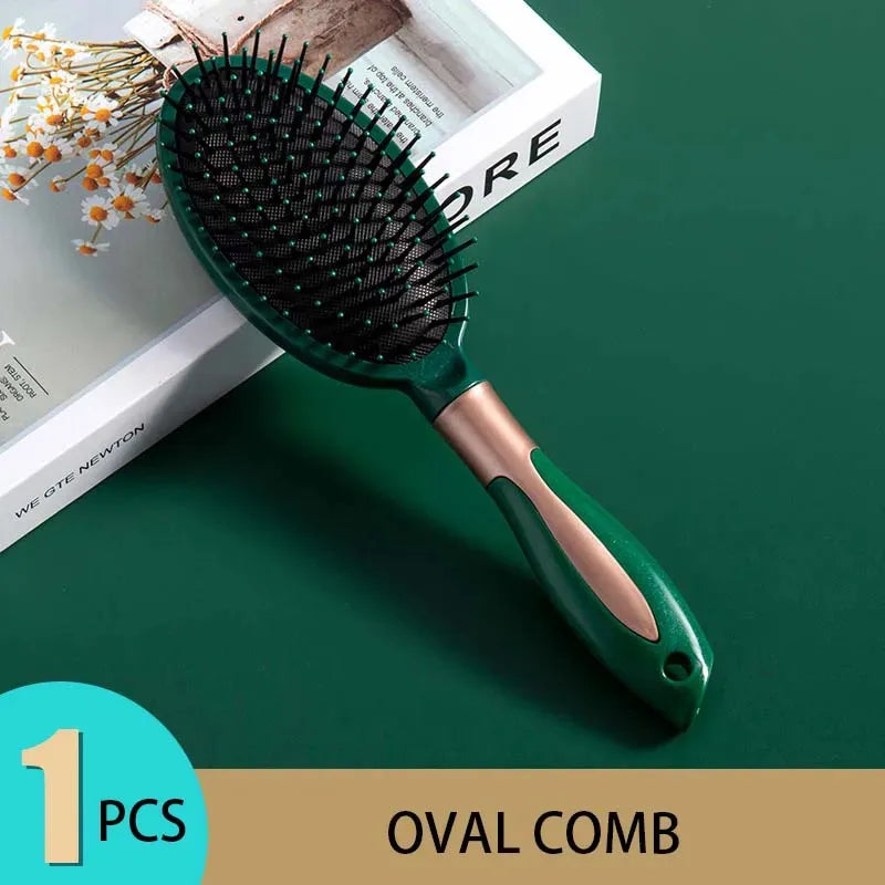 Anti-Static Air Cushion Comb – Scalp Massage & Exfoliating Salon Hair Tool