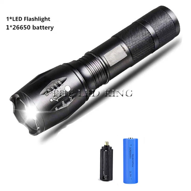XM-L2 10000LM Zoomable CREE LED Flashlight – Waterproof Tactical Torch for 18650/26650