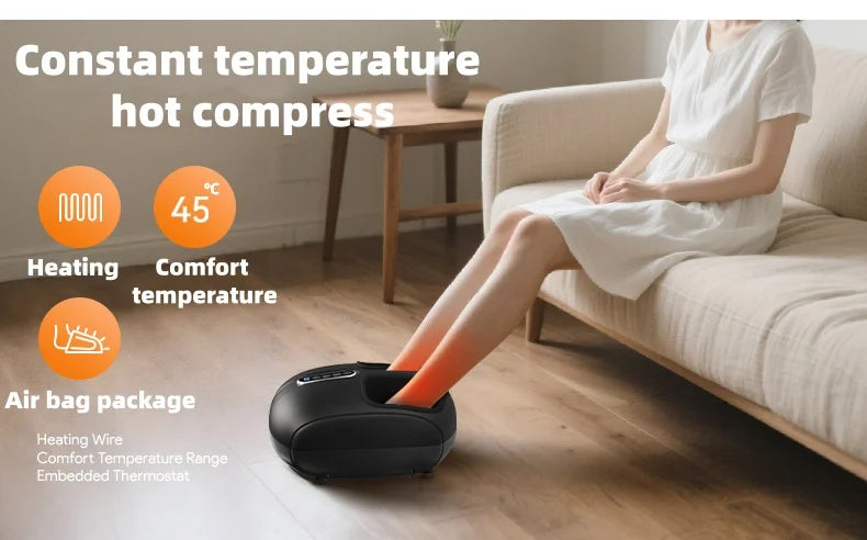 Jinkairui Automatic Foot Massage Machine — Full Wrap Rollers, Sole Kneading & Airbag Pressing