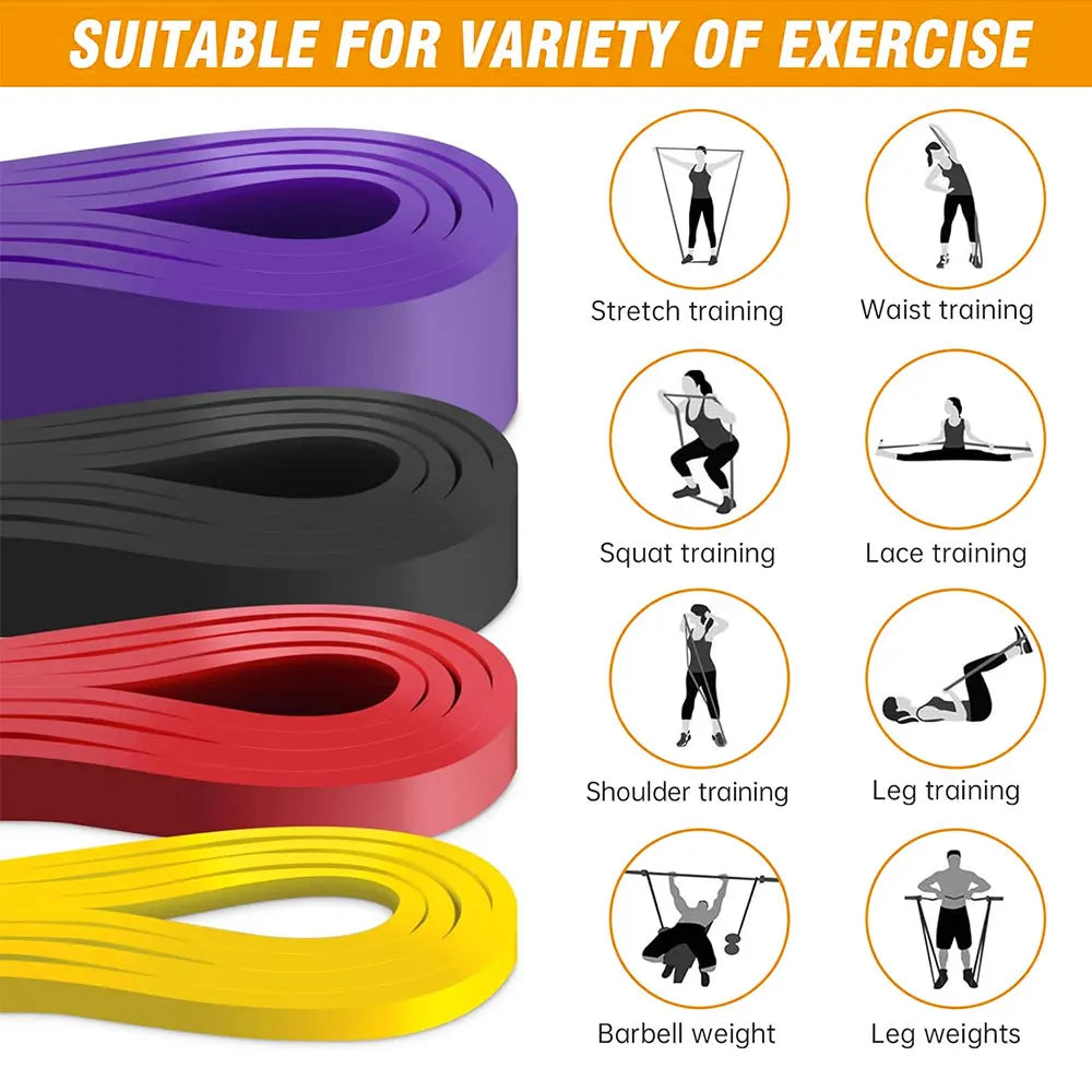 Resistance Bands Set — Pull Up Assistance for Home Fitness, Stretching & Strength Training