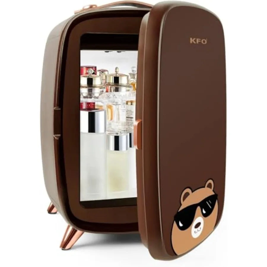 Mini Skincare Fridge 6L Ultra-Quiet — Beauty Fridge for Cosmetics & Drinks, 6°C Cooling, 20dB Silent, Adjustable Shelves & Portable