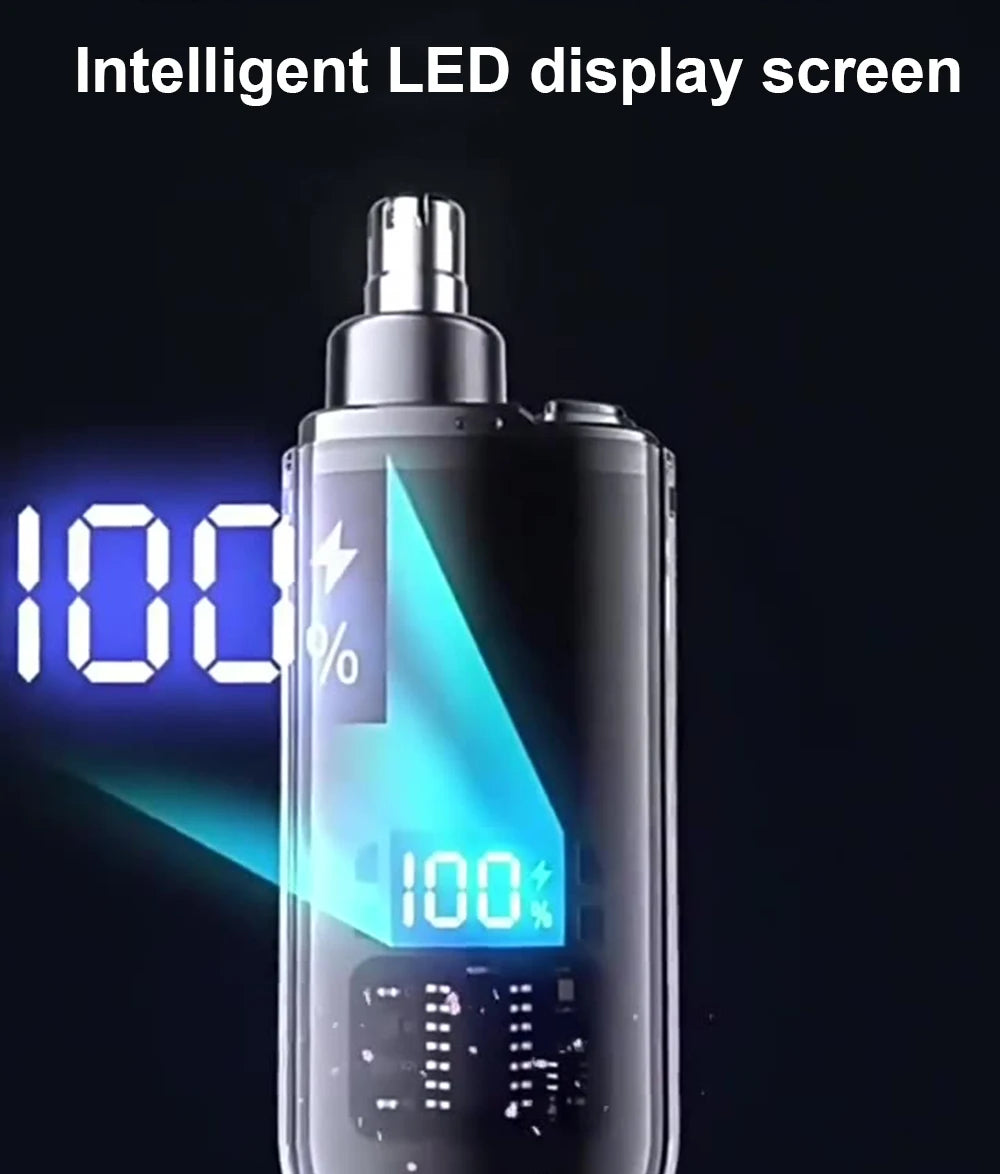 2-in-1 Rechargeable Waterproof Nose & Ear Hair Trimmer