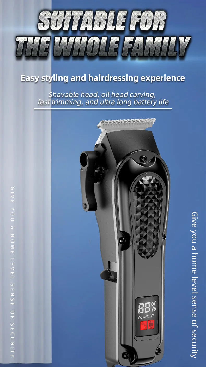 Electric Bald Head Hair Clipper & Grooming Tool – Self-Shaving Barber Machine for Home & Professional Use