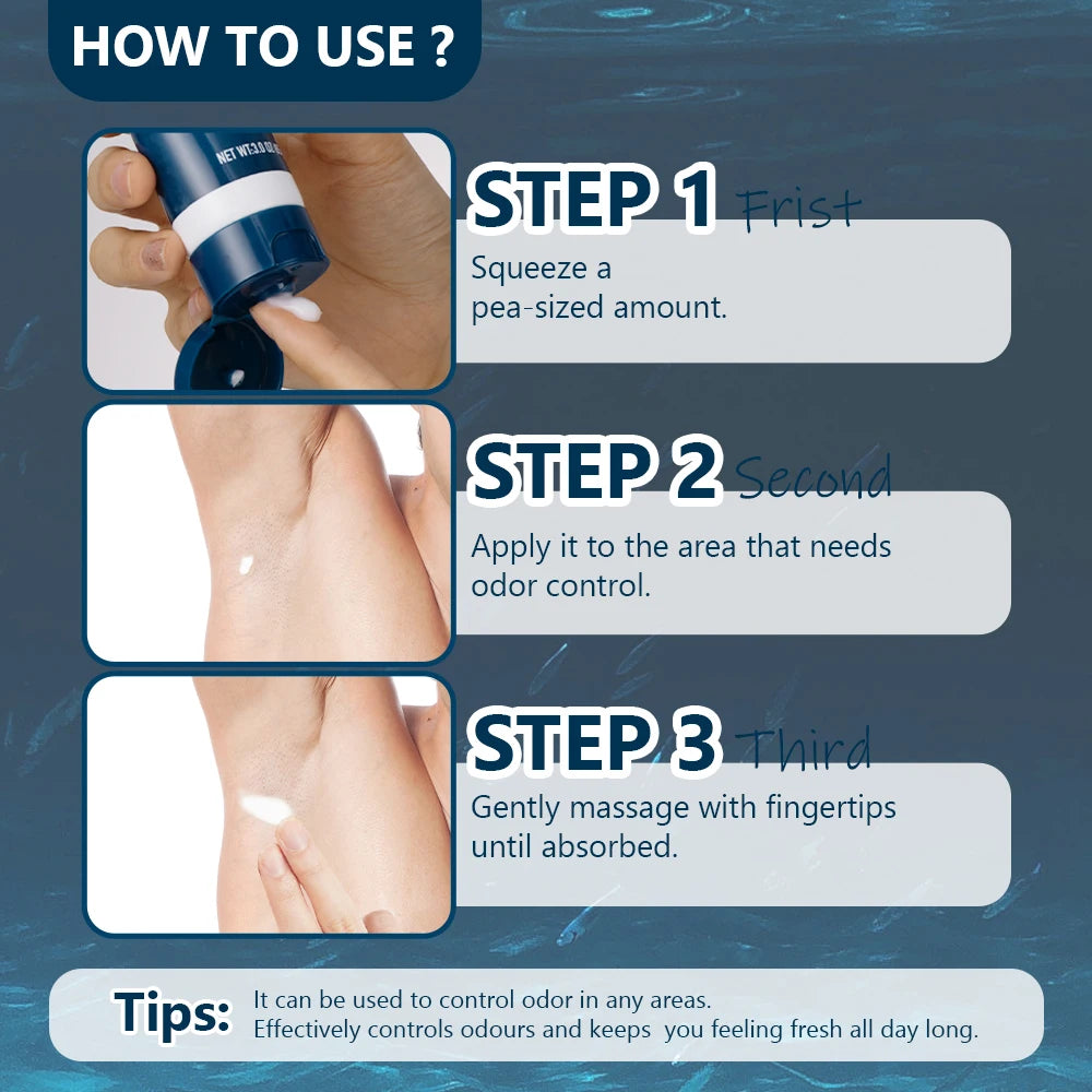 72h Invisible Deodorant Cream for Men 85g – Aluminum-Free
