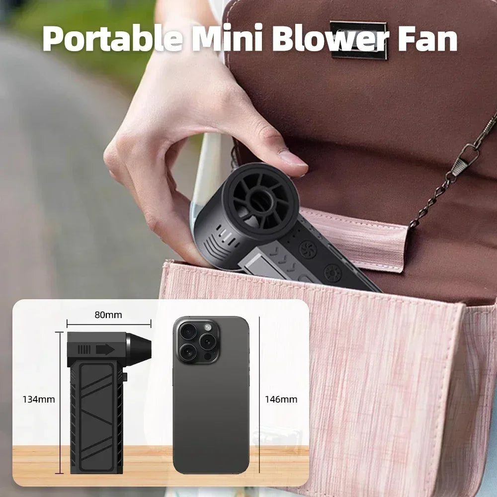 Turbofan 160000RPM Brushless Air Duster – High Power Jet Fan Variable Speed Handheld Dust Blower